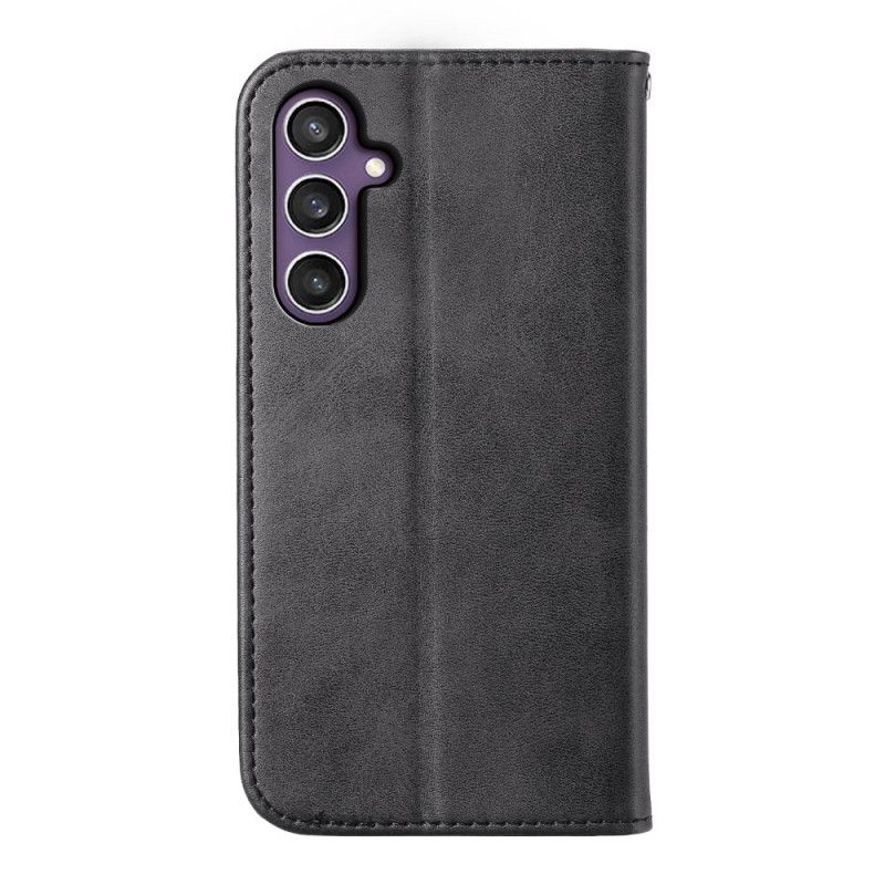 Læder Cover Samsung Galaxy S25 5g Telefon Etui Kalveskindstekstur