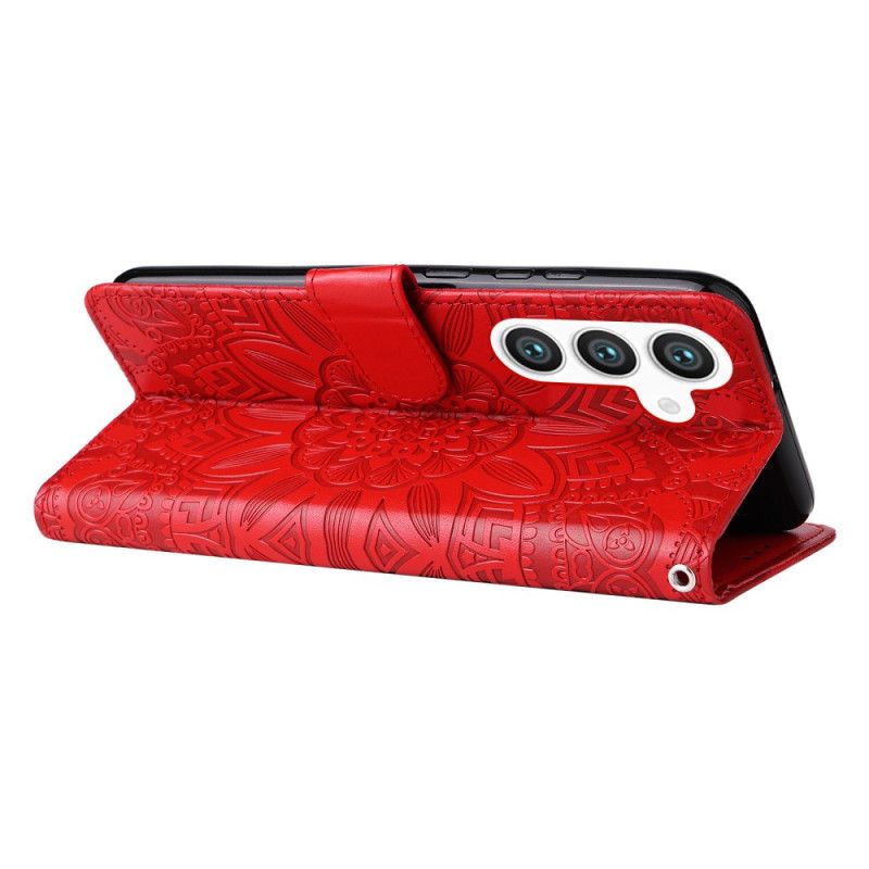 Læder Cover Samsung Galaxy S25 5g Telefon Etui Mandala-rem