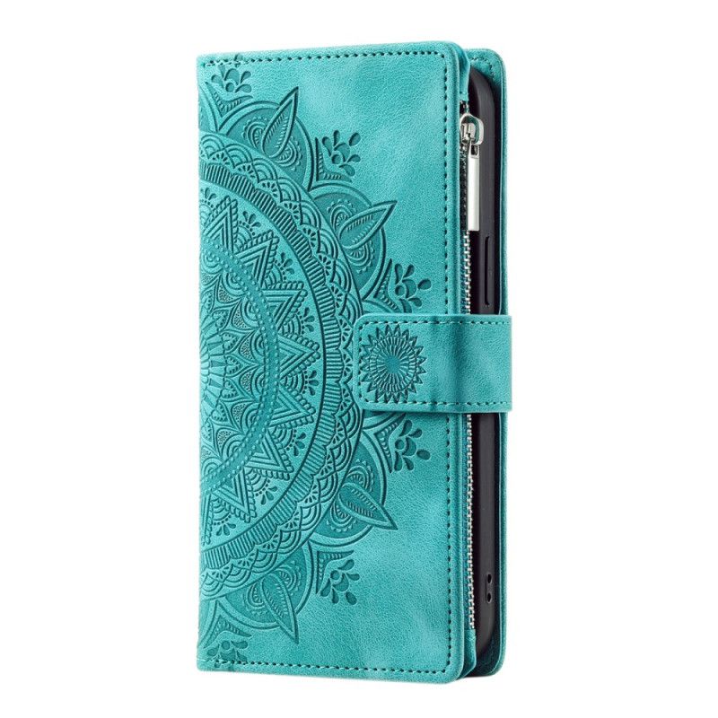 Læder Cover Samsung Galaxy S25 5g Telefon Etui Mandala Ruskindseffektpung