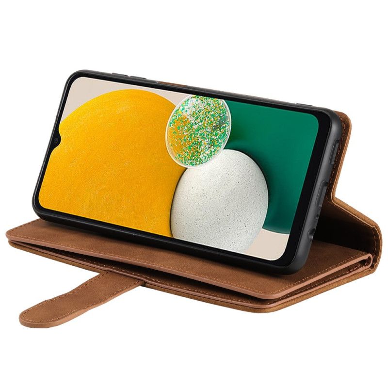 Læder Cover Samsung Galaxy S25 5g Telefon Etui Pung Med 9 Kortpladser Og Snor