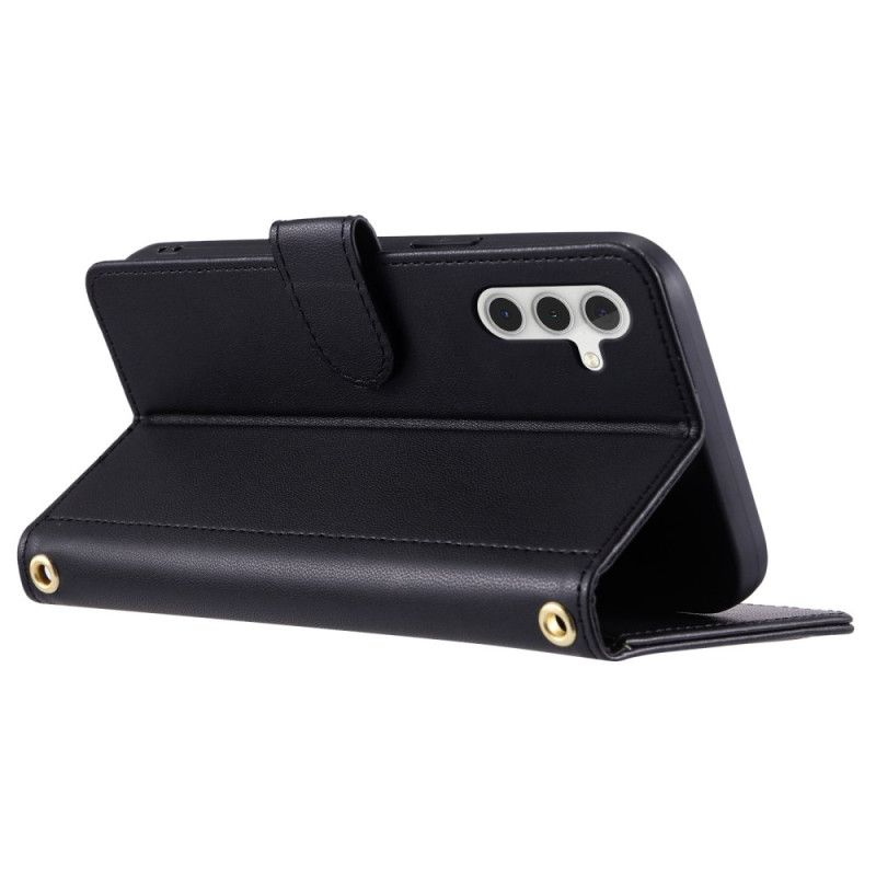 Læder Cover Samsung Galaxy S25 5g Telefon Etui Quiltet Design Plus