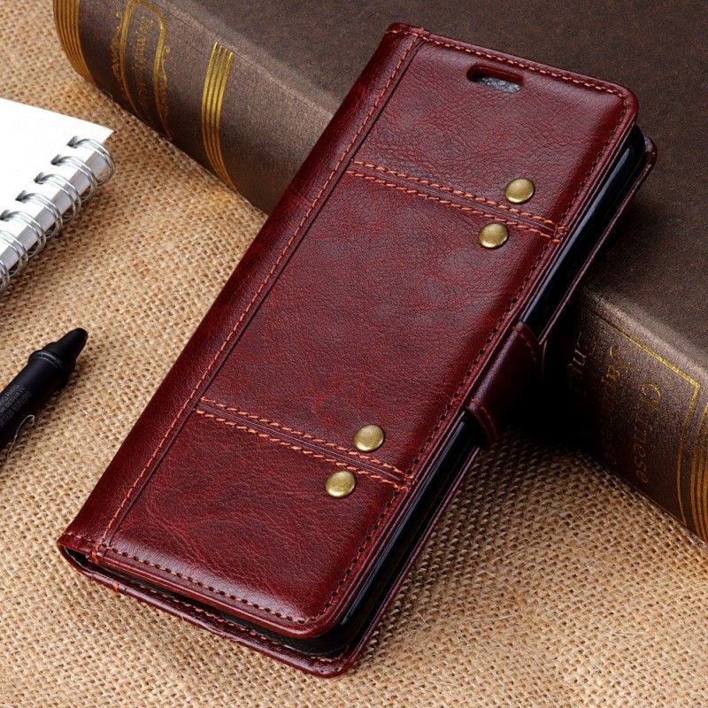 Flip Cover OnePlus 6T Mobilcover Antik Lædereffekt