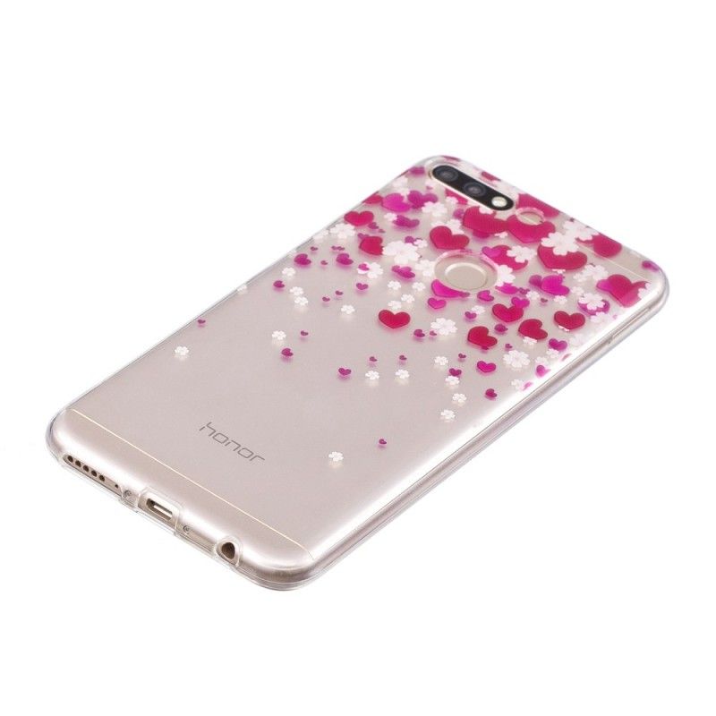 Cover Huawei Y7 2018 Hjerteregn