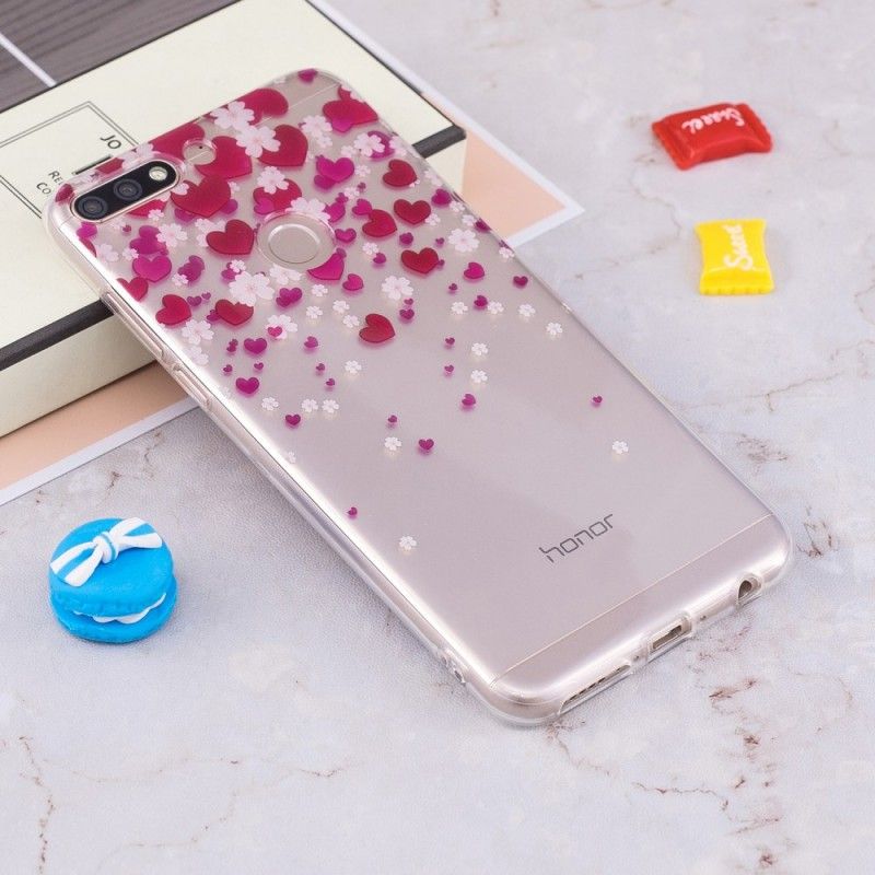 Cover Huawei Y7 2018 Hjerteregn