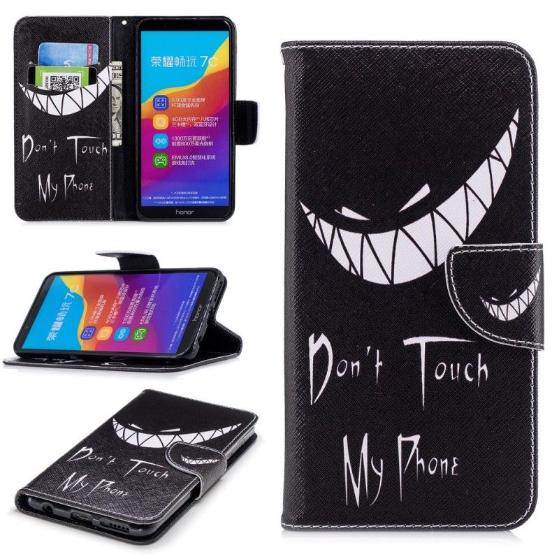 Flip Cover Læder Huawei Y7 2018 Djævelens Telefon