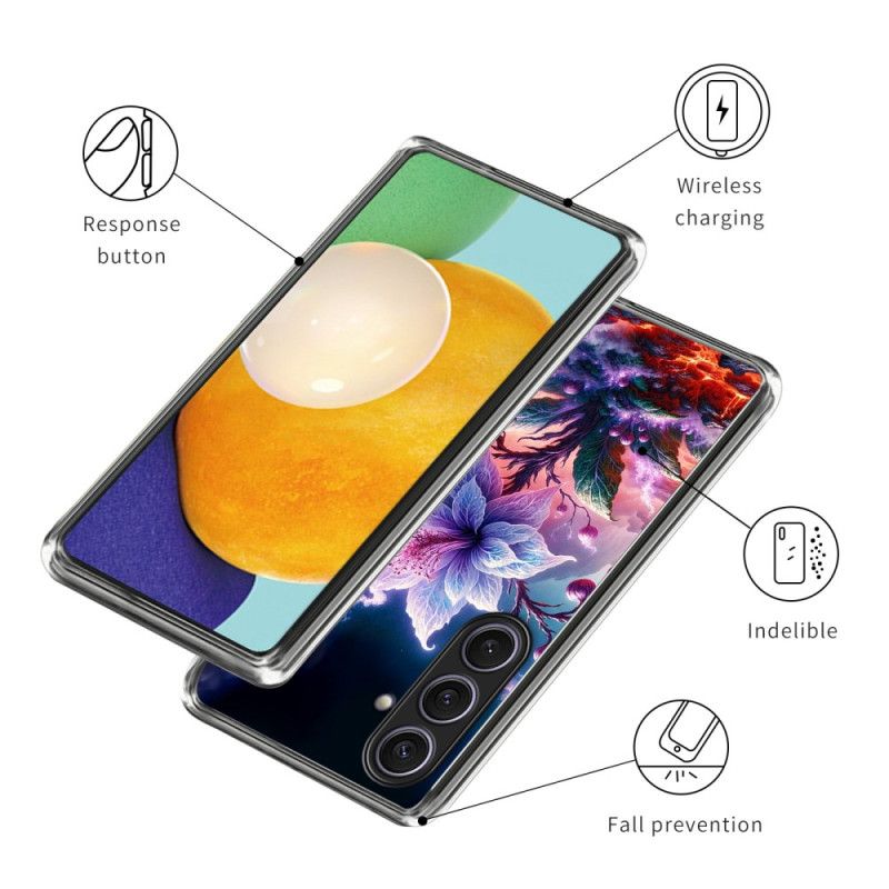 Cover Samsung Galaxy S25 Plus 5g Lilla Blomster