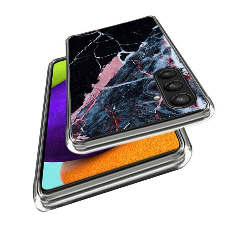 Cover Samsung Galaxy S25 Plus 5g Sort Og Lyserød Marmor