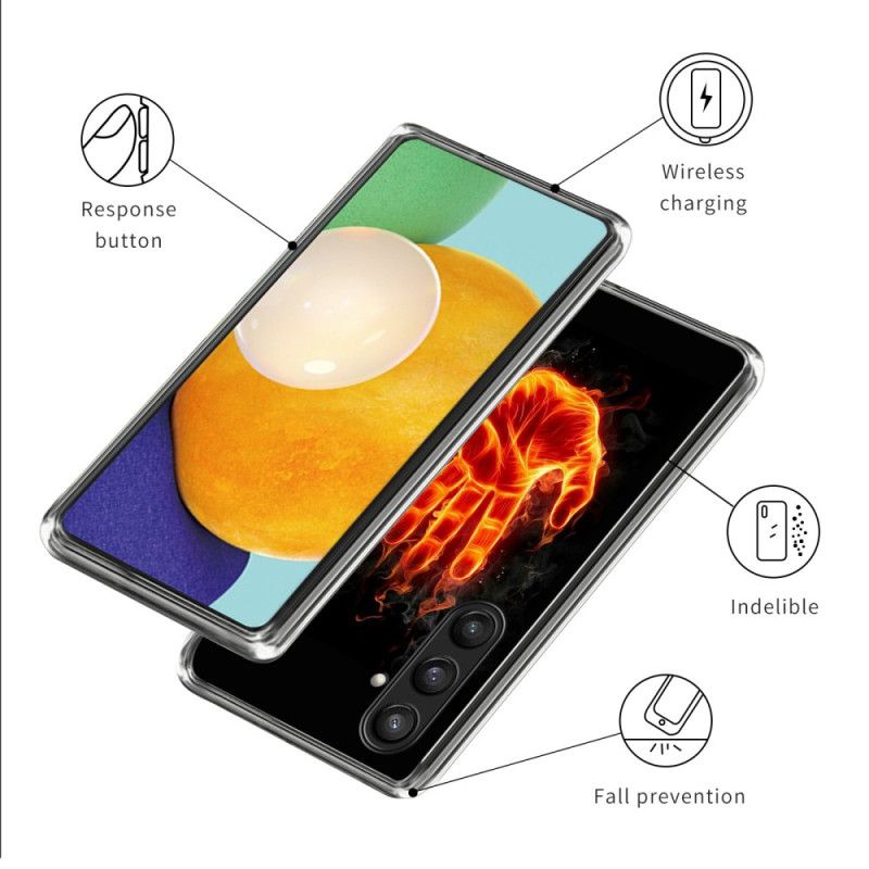 Cover Samsung Galaxy S25 Plus 5g Telefon Etui Brændende Hånd