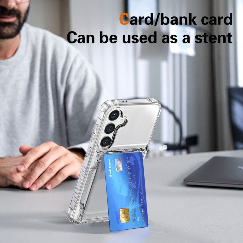 Cover Samsung Galaxy S25 Plus 5g Telefon Etui Transparent Kortholder