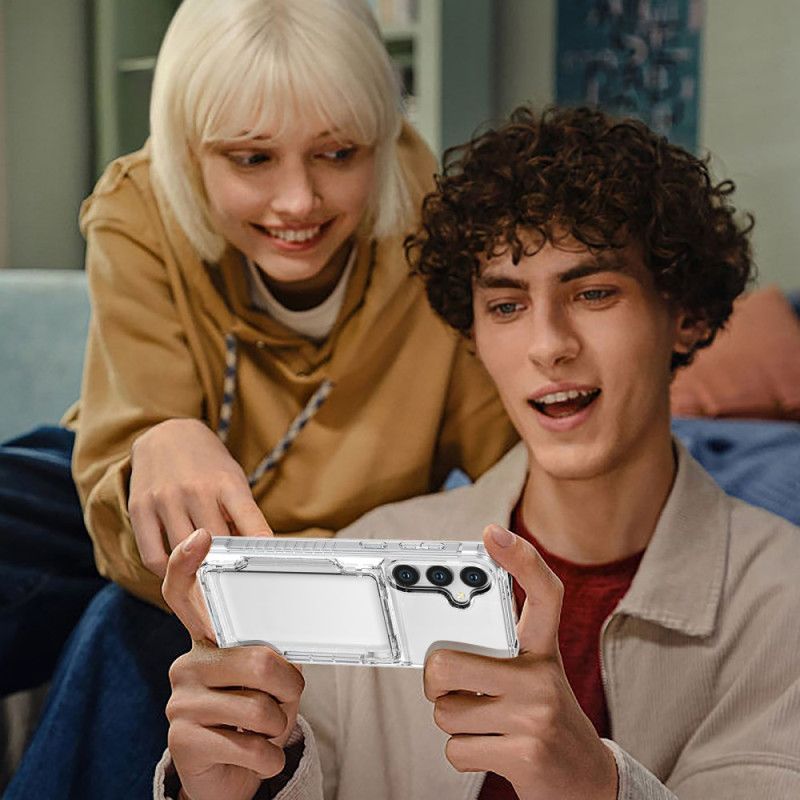 Cover Samsung Galaxy S25 Plus 5g Telefon Etui Transparent Kortholder