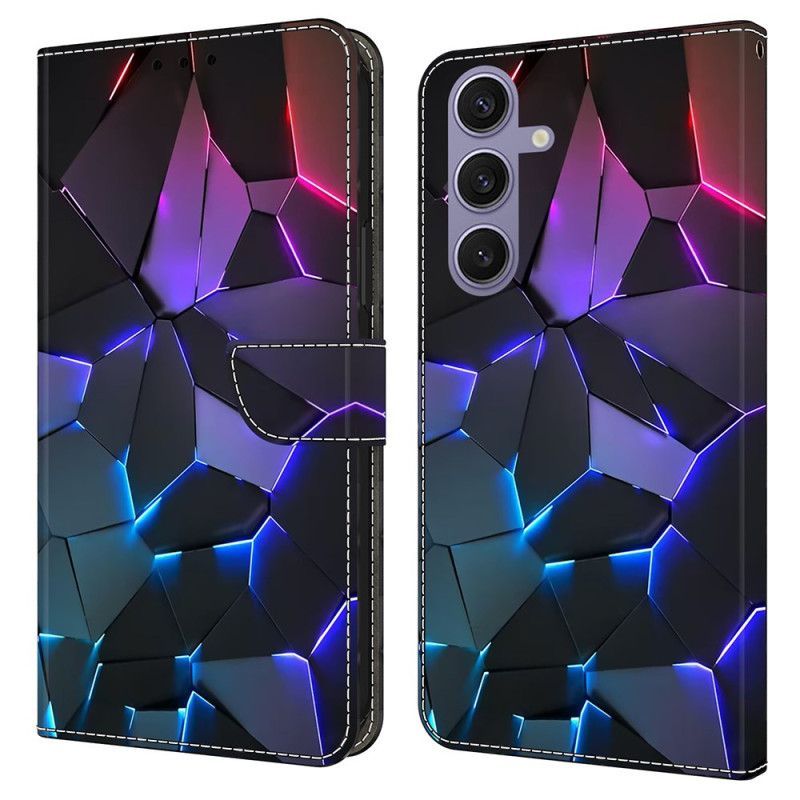 Flip Cover Samsung Galaxy S25 Plus 5g Blå Revner