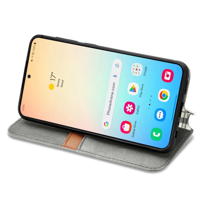 Flip Cover Samsung Galaxy S25 Plus 5g Frise Med Ruskindseffekt