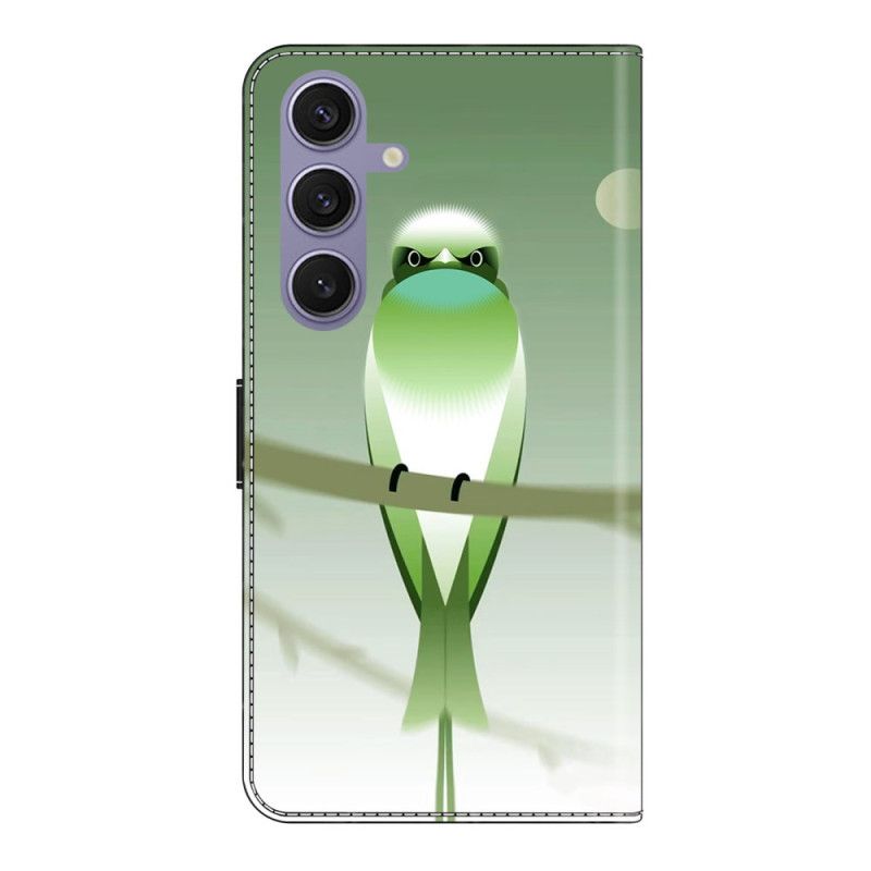 Flip Cover Samsung Galaxy S25 Plus 5g Grøn Fugl