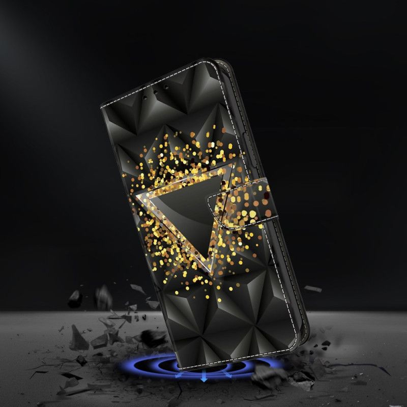 Flip Cover Samsung Galaxy S25 Plus 5g Guldtrekant