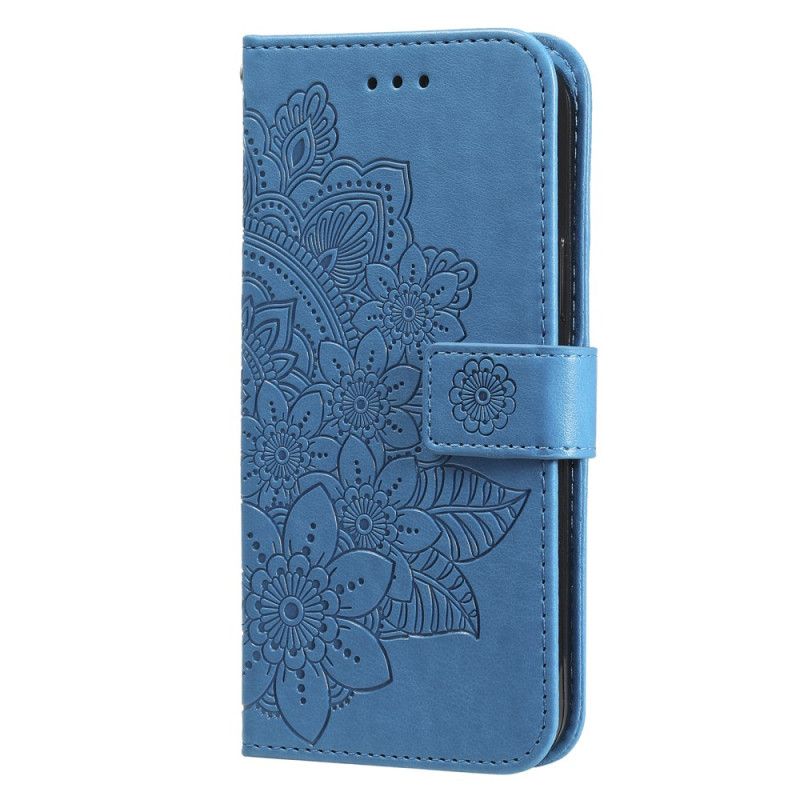Flip Cover Til Samsung Galaxy S25 Plus 5g Blomsterdesign Med Rem