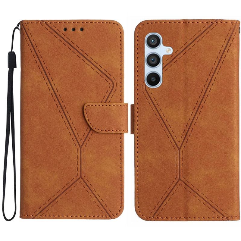 Læder Cover Samsung Galaxy S25 Plus 5g Linjer Og Striber