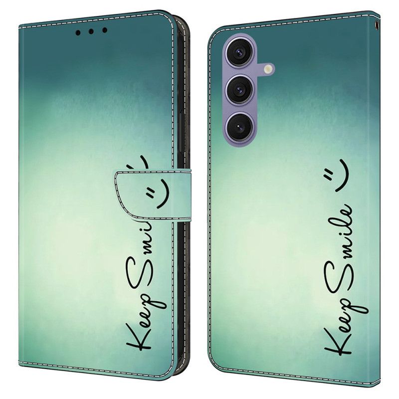 Læder Cover Samsung Galaxy S25 Plus 5g Telefon Etui Bevar Smilet