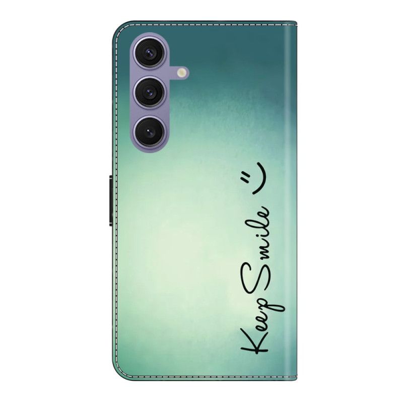 Læder Cover Samsung Galaxy S25 Plus 5g Telefon Etui Bevar Smilet
