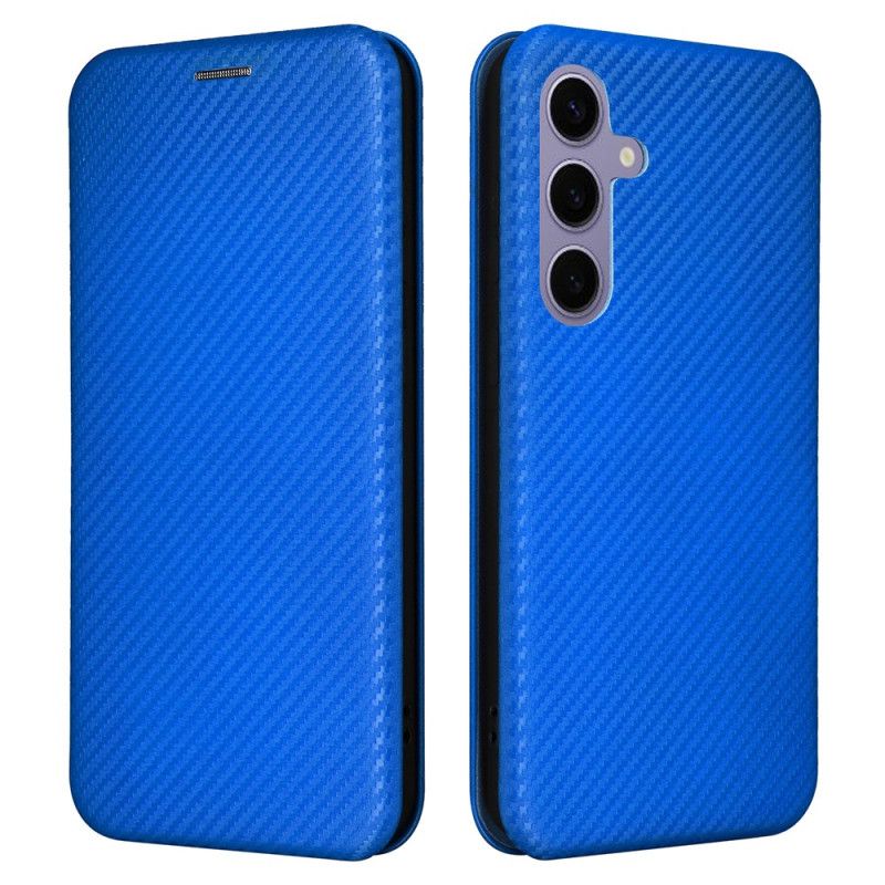Læder Cover Samsung Galaxy S25 Plus 5g Telefon Etui Kulfiber