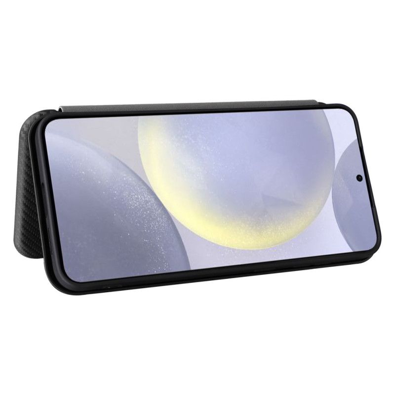 Læder Cover Samsung Galaxy S25 Plus 5g Telefon Etui Kulfiber