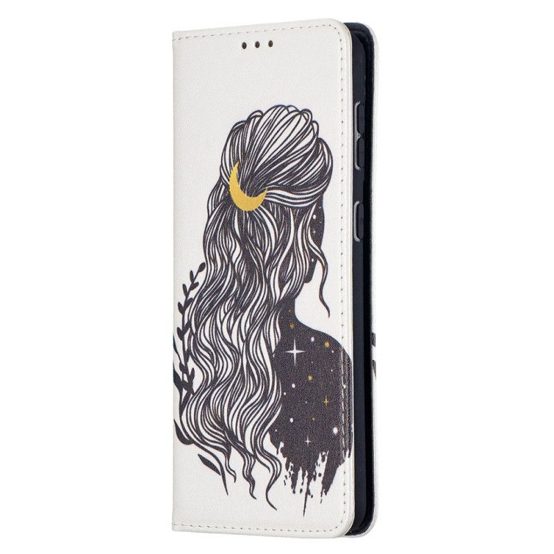 Læder Cover Samsung Galaxy S21 Plus 5G Smukt Hår