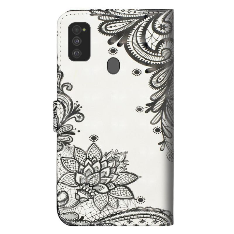 Flip Cover Læder Samsung Galaxy M21 Chic Blonder