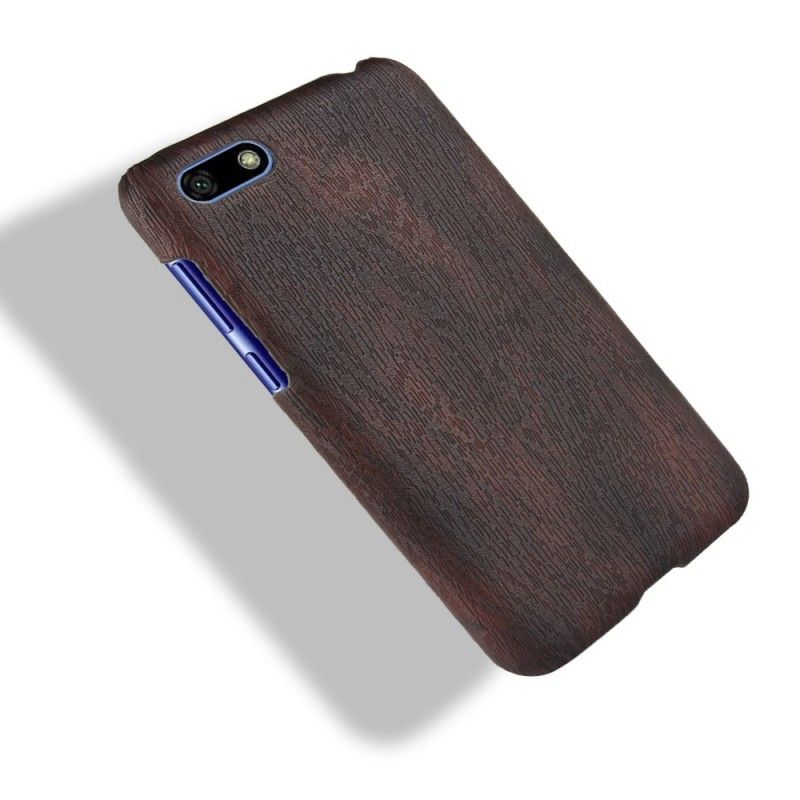 Cover for Huawei Y5 2018 Børstet Træeffekt