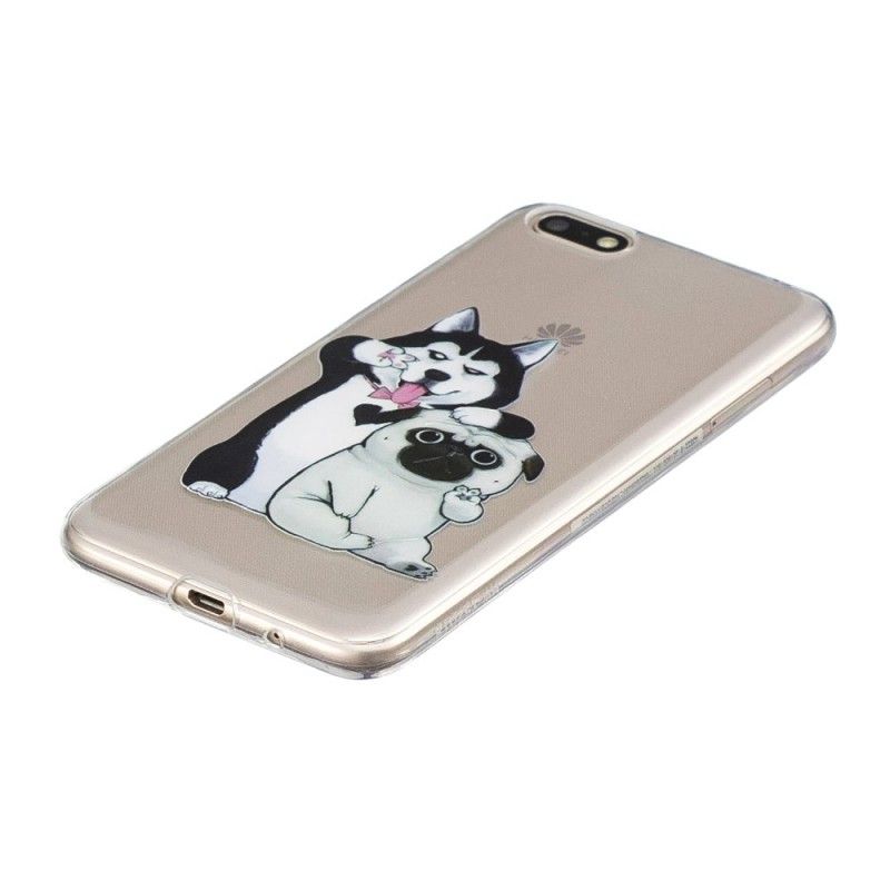 Cover Huawei Y5 2018 Sjove Hunde
