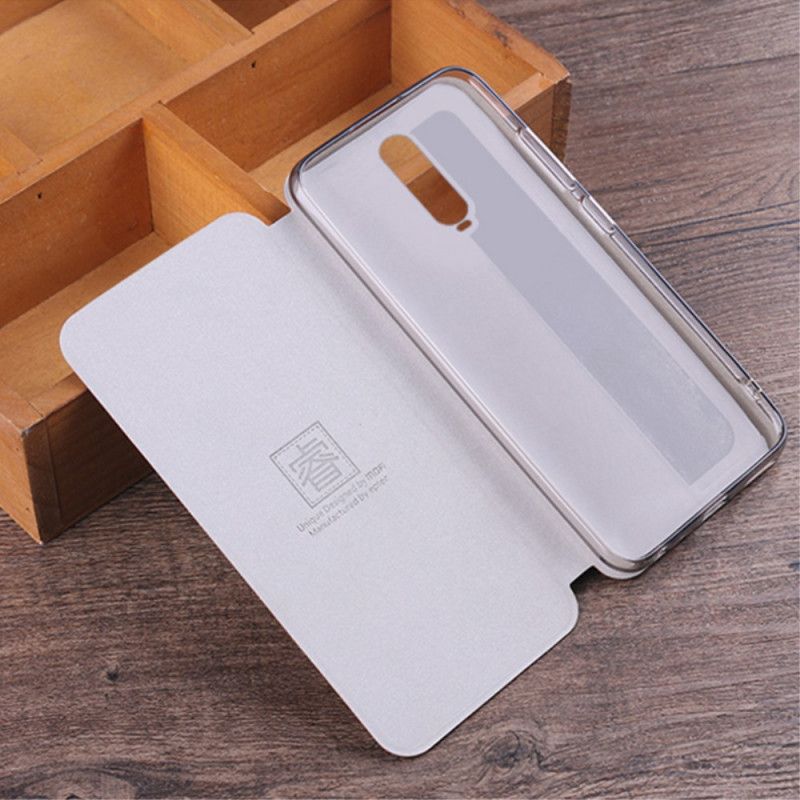 Læder Cover Xiaomi Redmi K30 Sort Mofi Vintage Klassisk