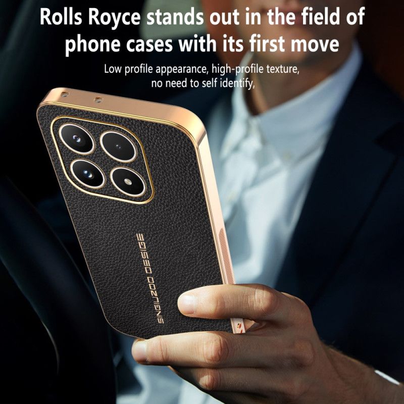 Cover Xiaomi 17 Ridsefast Litchi-tekstur