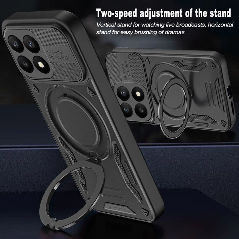Cover Xiaomi 17 Telefon Etui Magnetisk Med Roterende Støtteben