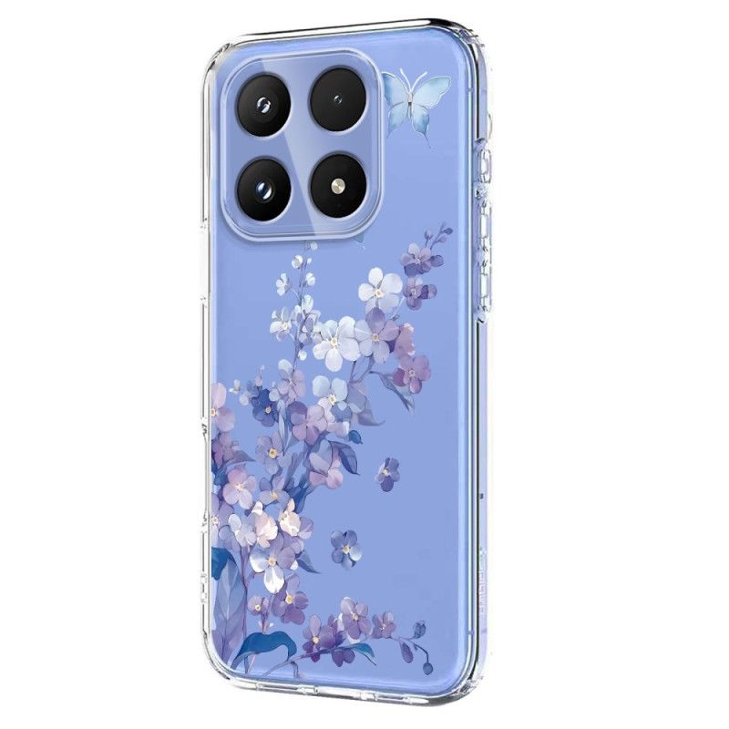Cover Xiaomi 17 Telefon Etui Sommerfugle Og Blomster