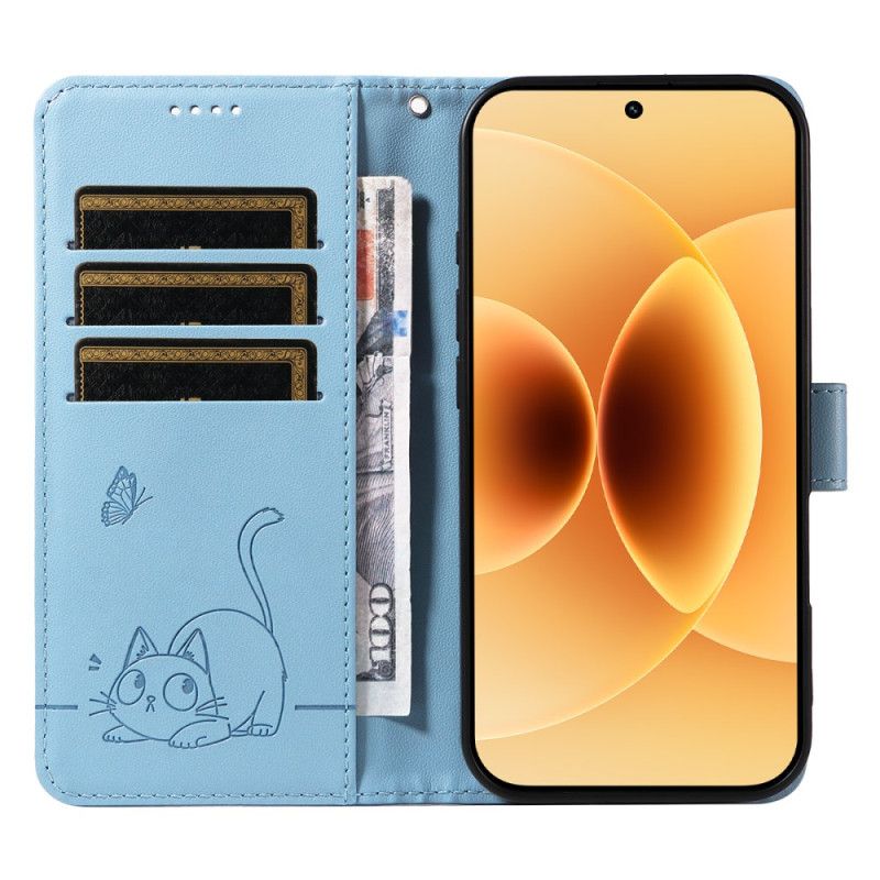 Flip Cover Til Xiaomi 17 Grafisk Katterem