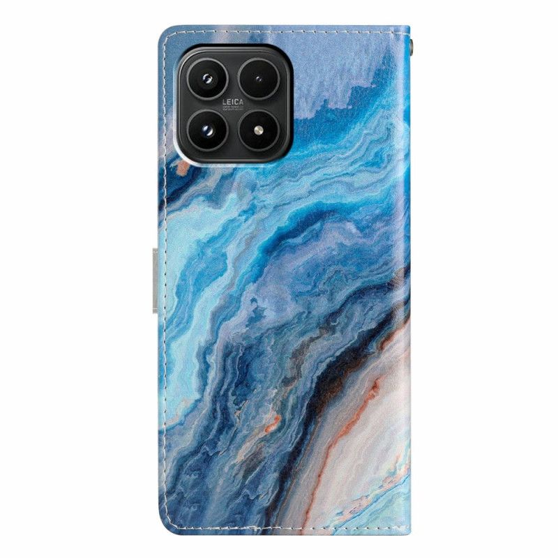 Flip Cover Til Xiaomi 17 Marmorblå