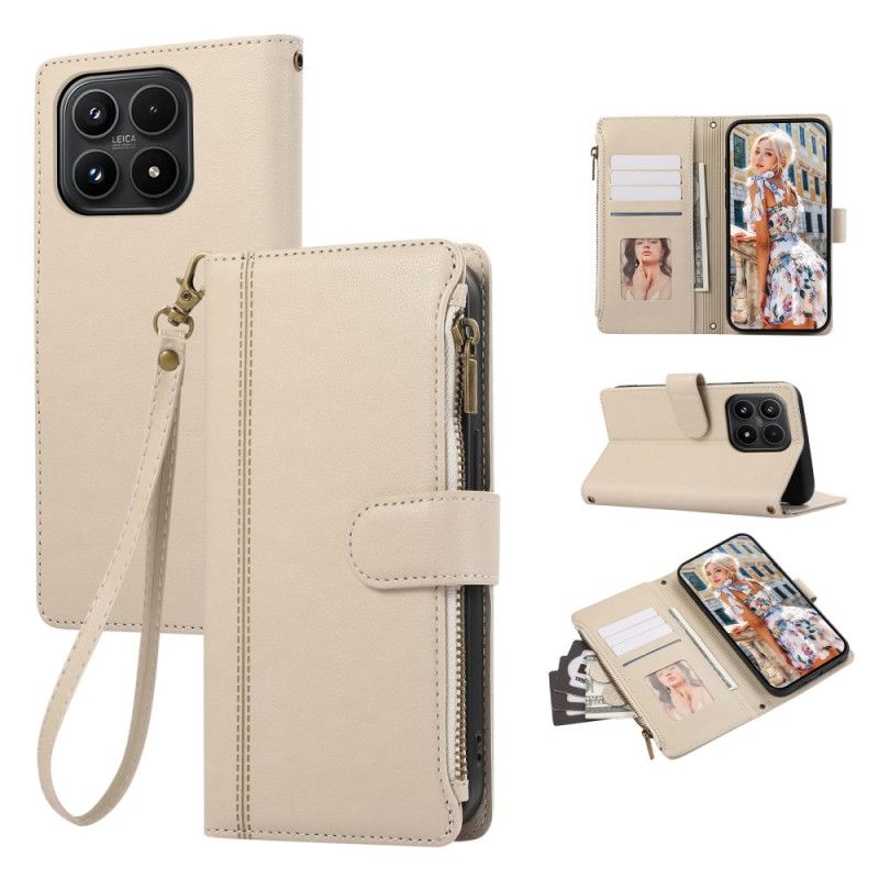 Flip Cover Til Xiaomi 17 Pung Med Kant Og Snor