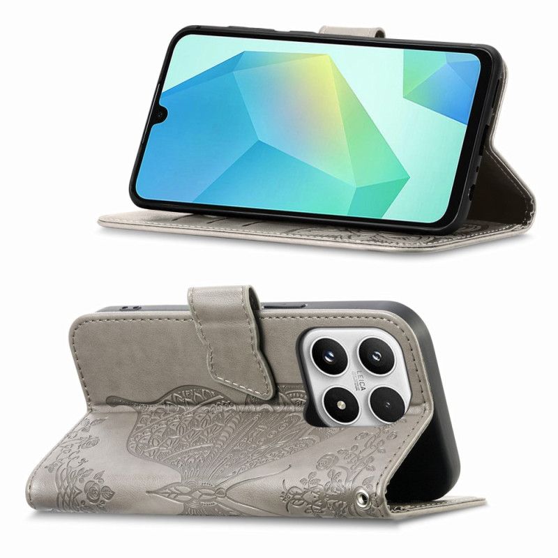 Flip Cover Xiaomi 17 3d-sommerfugl Og Rhinsten