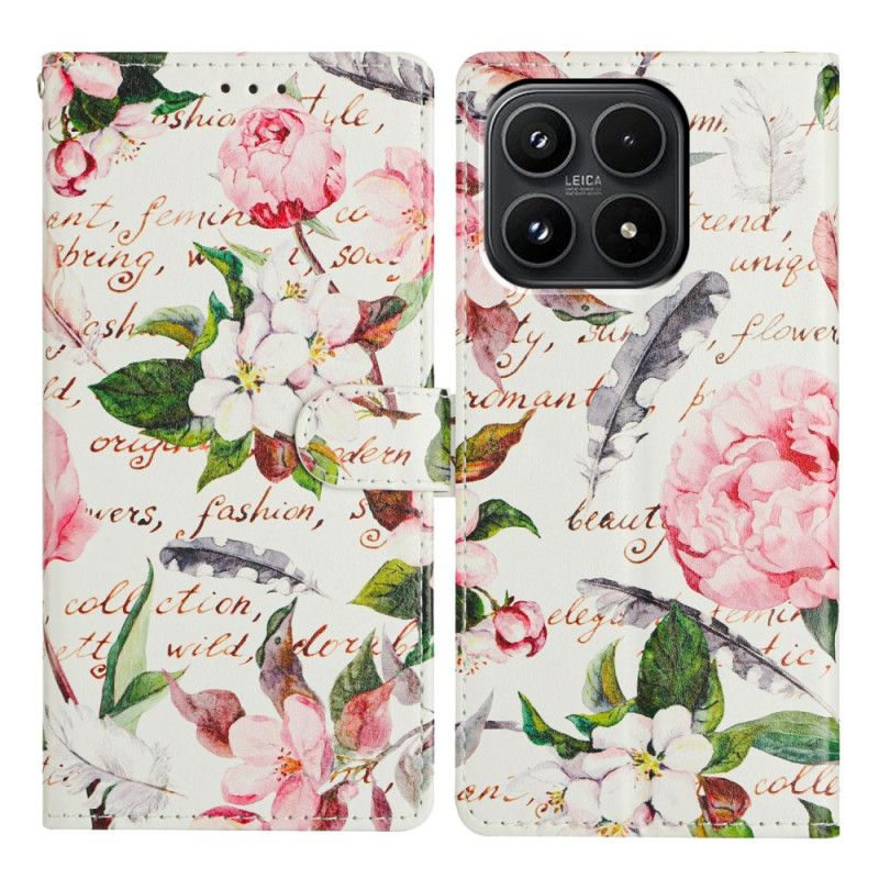 Flip Cover Xiaomi 17 Blomsterdigt