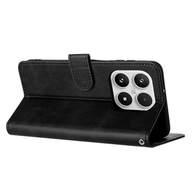 Flip Cover Xiaomi 17 Lædereffekt Med Snor