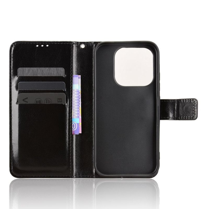 Flip Cover Xiaomi 17 Prangende Imiteret Læder Læder