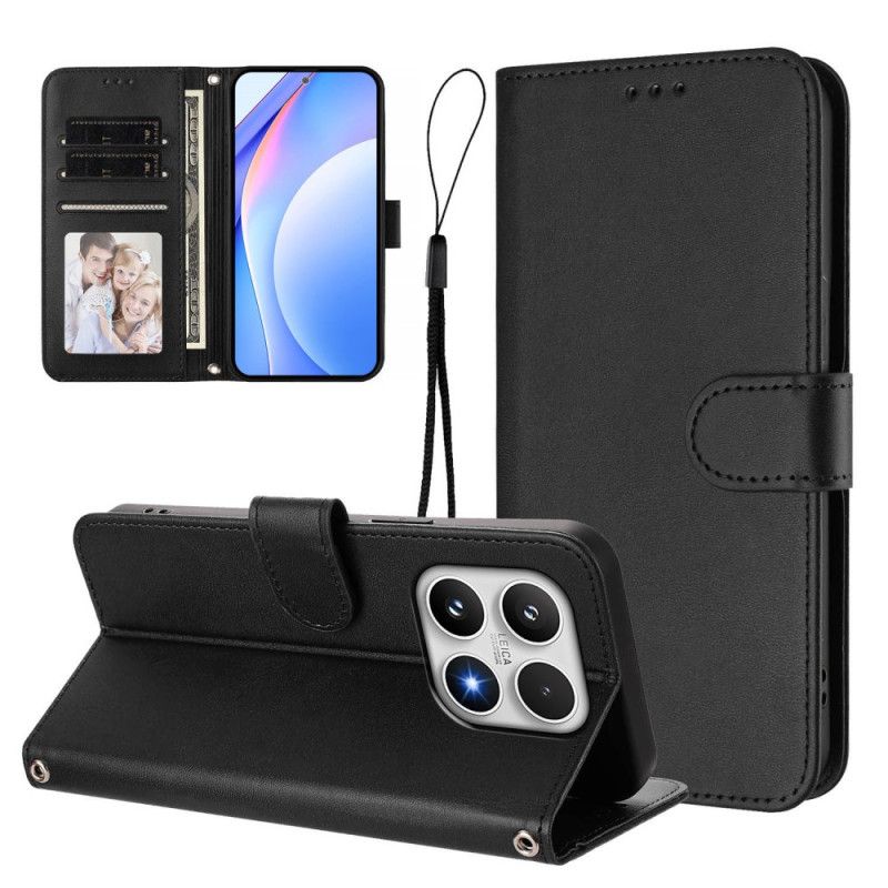 Flip Cover Xiaomi 17 Rfid-beskyttelse Lædereffekt