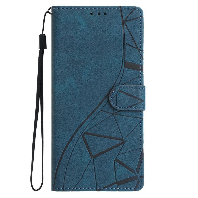 Flip Cover Xiaomi 17 Trekantet Mønster