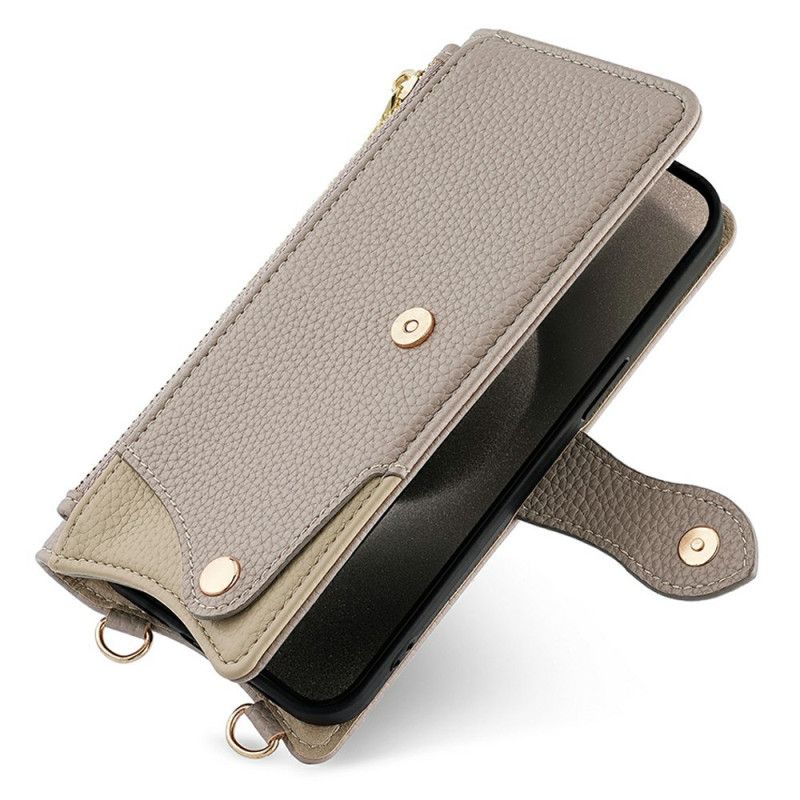 Læder Cover Xiaomi 17 Skulderrem Med Spejl Og Kæde