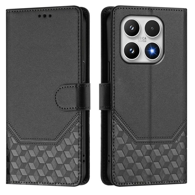 Læder Cover Xiaomi 17 Telefon Etui Bikagemønster