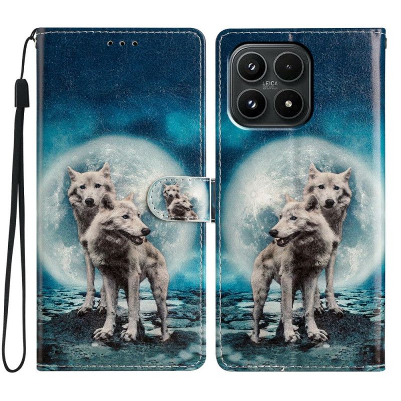 Læder Cover Xiaomi 17 Telefon Etui To Ulve