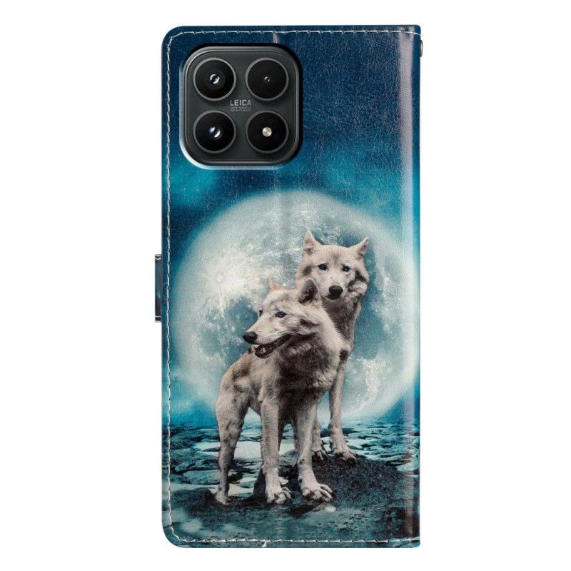 Læder Cover Xiaomi 17 Telefon Etui To Ulve