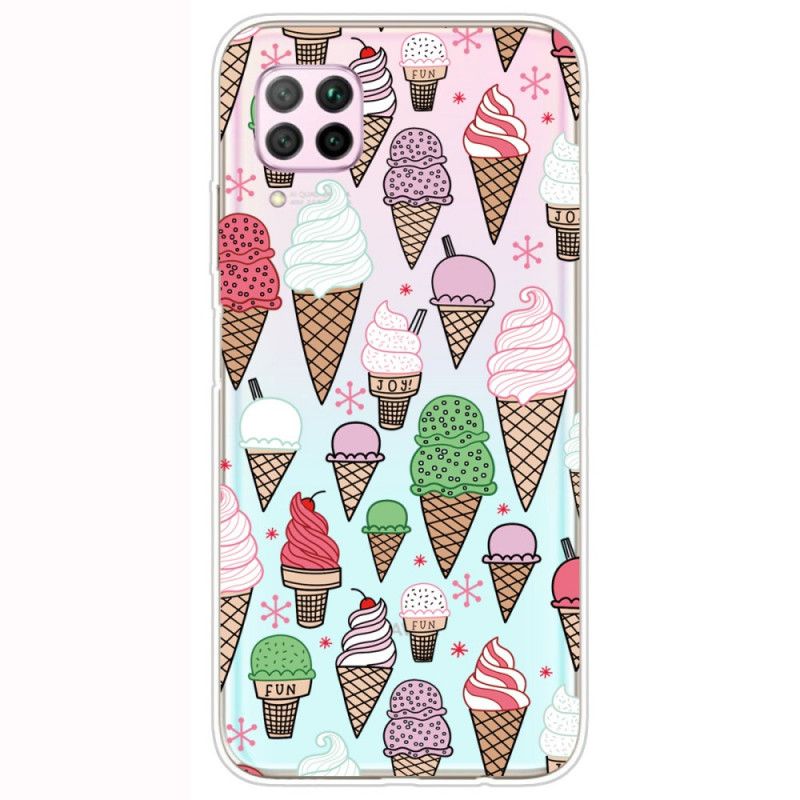 Cover for Huawei P40 Lite Farvet Flødeis