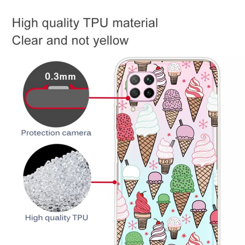 Cover for Huawei P40 Lite Farvet Flødeis