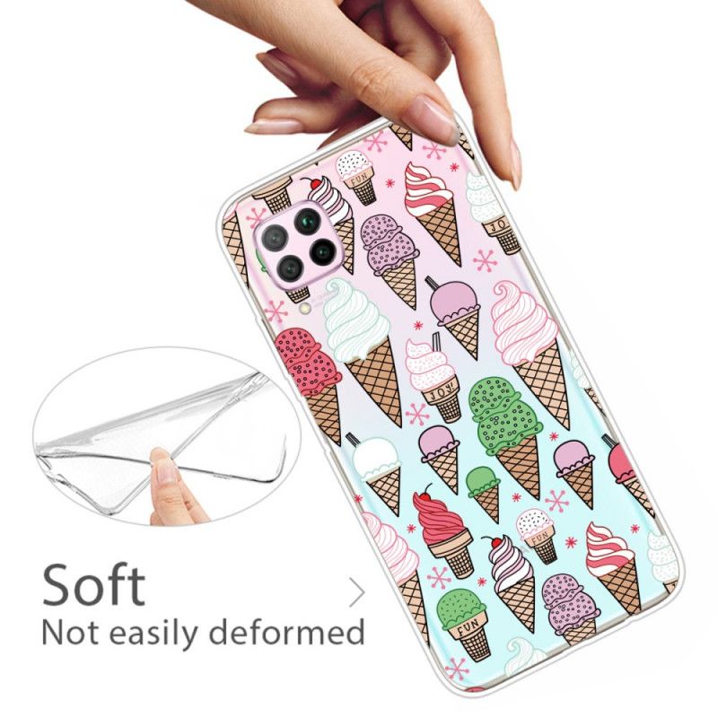 Cover for Huawei P40 Lite Farvet Flødeis