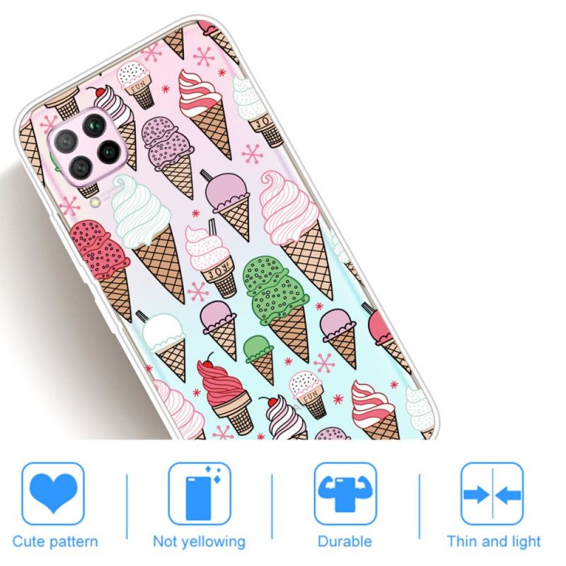 Cover for Huawei P40 Lite Farvet Flødeis
