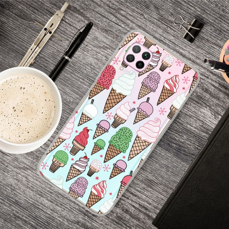 Cover for Huawei P40 Lite Farvet Flødeis